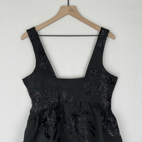 Maeve Black Floral Mini Dress - Picture 3 of 15